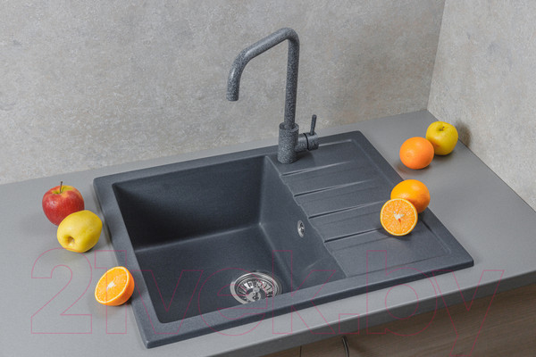 Изображение товара Мойка кухонная БелЭворс Vega L (антрацит)