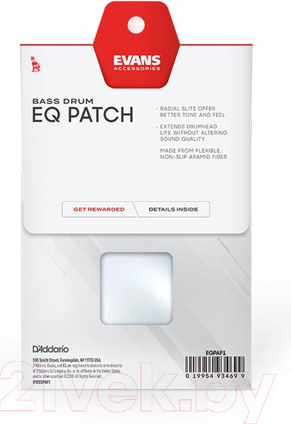 Изображение товара Наклейка для барабана Evans EQPAF1