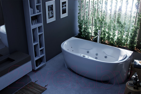 Изображение товара Ванна акриловая Aquatek Мелисса 180x95 (с каркасом и экраном)