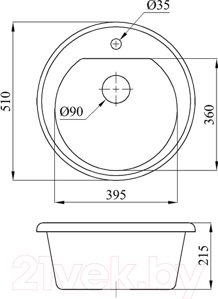 Изображение товара Мойка кухонная БелЭворс Traffic (белый)