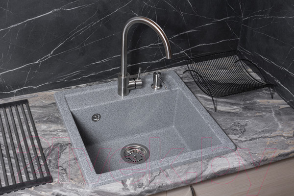 Изображение товара Мойка кухонная БелЭворс Rio (серый)