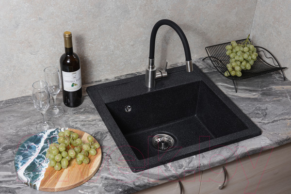 Изображение товара Мойка кухонная БелЭворс Rio (черный)