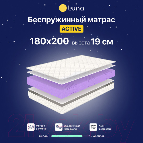 Изображение товара Матрас Luna Active 180x200