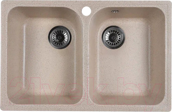 Изображение товара Мойка кухонная Marblan Duas (гранит, с сифоном)