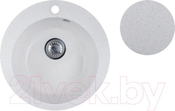 Изображение товара Мойка кухонная Marblan Orbi (бежевый, с сифоном)