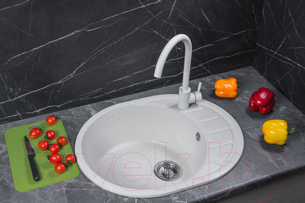 Изображение товара Мойка кухонная Marblan Ovata R (бежевый)