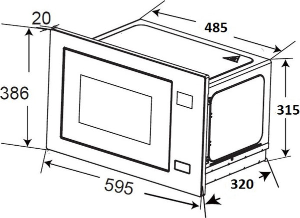 Изображение товара Микроволновая печь ZORG MIA211 M (белый)