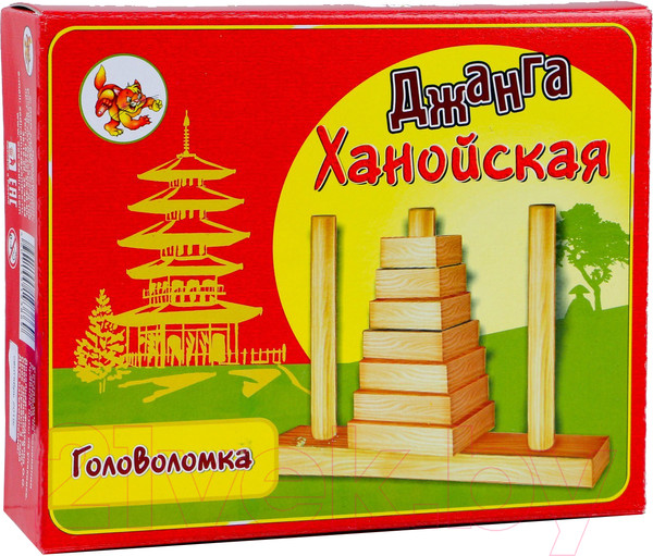 Изображение товара Настольная игра Задира Плюс Башня. Джанга Ханойская / 4636915