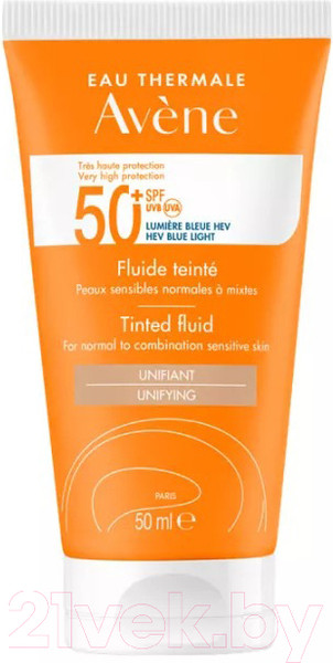 Изображение товара Крем солнцезащитный Avene Eau Thermale Флюид с оттенком SPF 50+ (50мл)