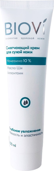 Изображение товара Крем для лица Biovi Смягчающий для сухой кожи мочевина 10% (100мл)