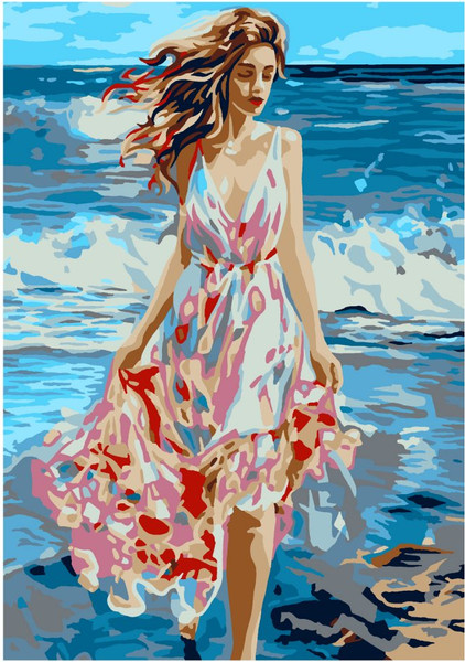 Изображение товара Картина по номерам Lori По волнам / Кпн-284