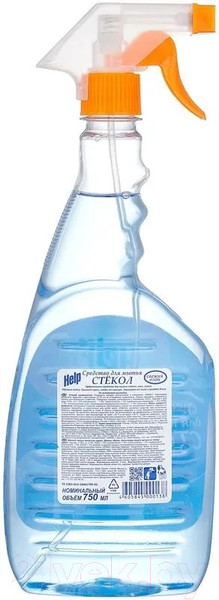 Изображение товара Средство для мытья стекол HELP Свежий озон (750мл)