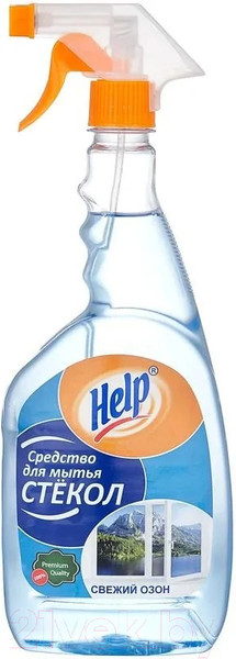 Изображение товара Средство для мытья стекол HELP Свежий озон (750мл)