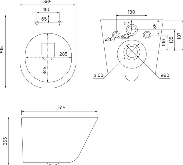 Изображение товара Унитаз подвесной IDDIS Calipso CALRNSEi25