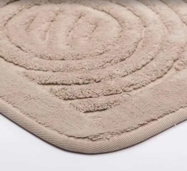 Изображение товара Набор ковриков для ванной и туалета No Brand Круг 100x60, 50x60 / GM_3_B25 (бежевый)