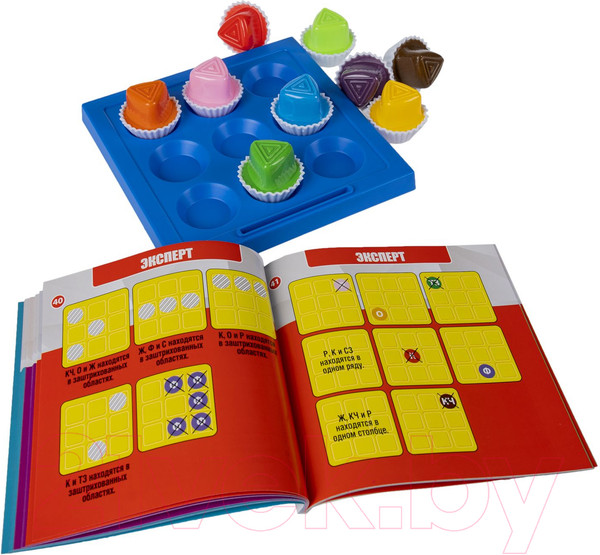 Изображение товара Игра-головоломка Bondibon БондиЛогика IQ-Ассорти Треугольные конфеты / ВВ6334-Б