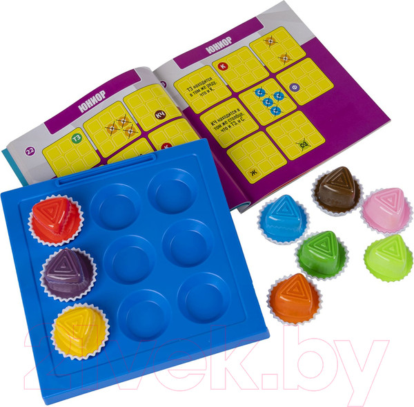 Изображение товара Игра-головоломка Bondibon БондиЛогика IQ-Ассорти Треугольные конфеты / ВВ6334-Б