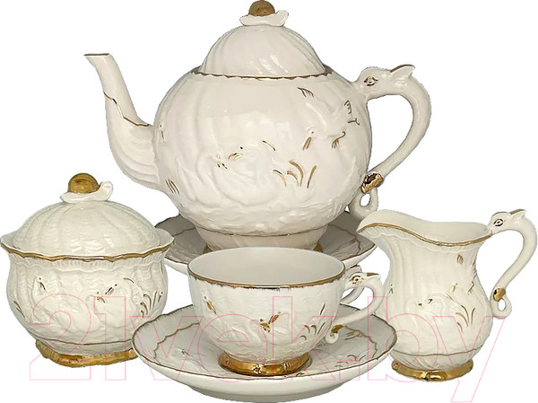Изображение товара Чайный набор Lenardi Лебедь 666-363 (17пр)