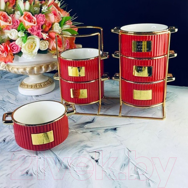 Изображение товара Набор чаш бульонных Lenardi Multicolor 106-334 (6шт)