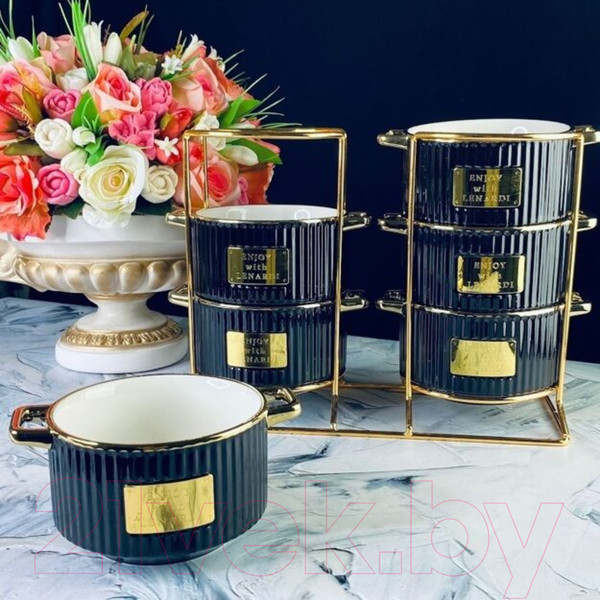 Изображение товара Набор чаш бульонных Lenardi Multicolor 106-336 (6шт)