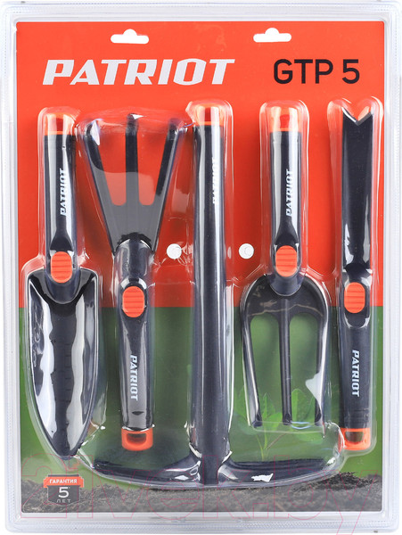 Изображение товара Набор садовых инструментов PATRIOT GTP5
