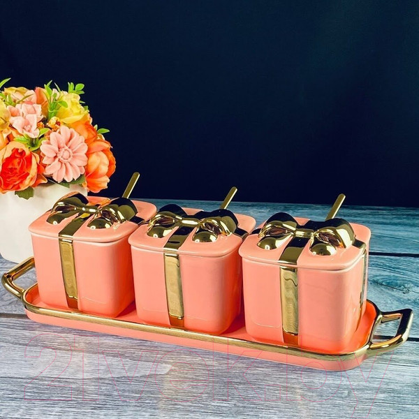 Изображение товара Набор емкостей для хранения Lenardi Multicolor 106-339 (3шт, с ложками)