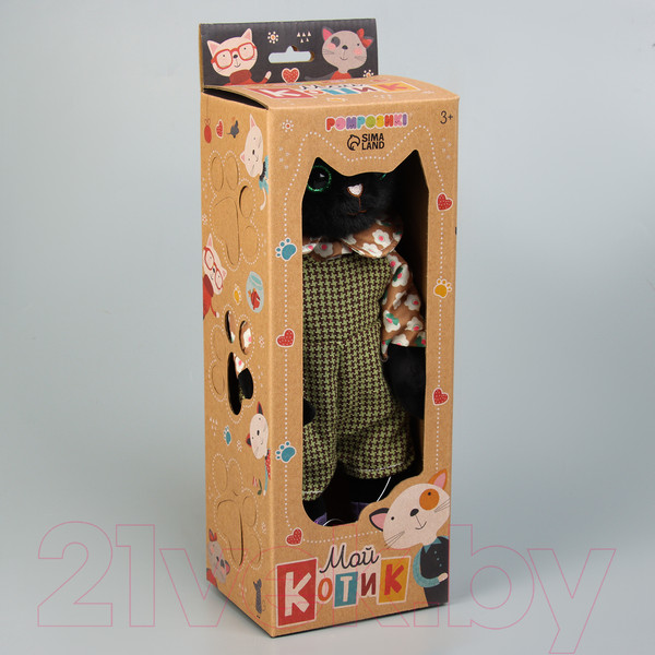 Изображение товара Мягкая игрушка Pomposhki Мой котик. Мальчик Томми / 9933582