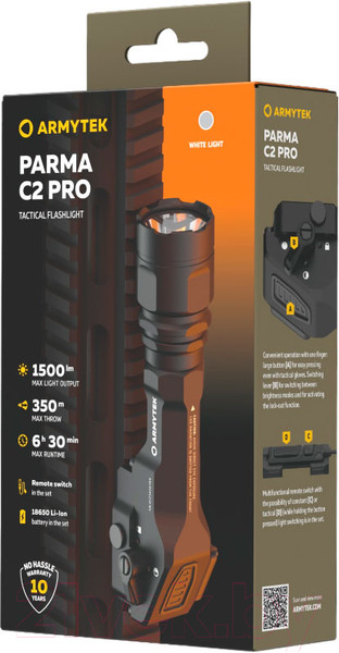 Изображение товара Фонарь Armytek Parma C2 Pro / F09804C
