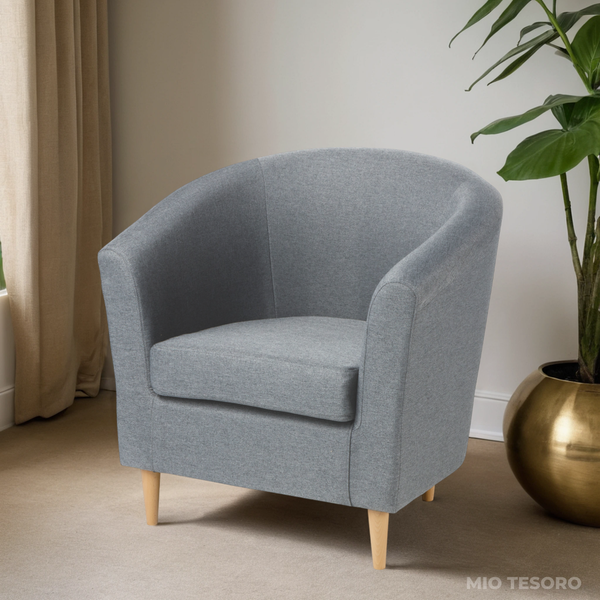 Изображение товара Кресло мягкое Mio Tesoro Тунне (Queen Grey)