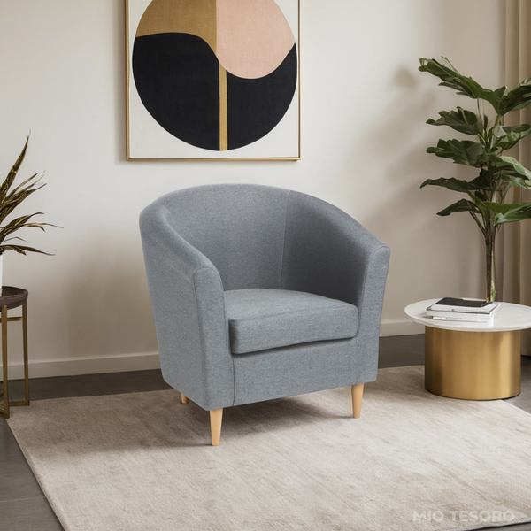 Изображение товара Кресло мягкое Mio Tesoro Тунне (Queen Grey)