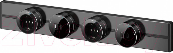Изображение товара Шинопровод для трековой розетки Systeme (Schneider) Electric MultiTrack / MTK10008B (антрацит)
