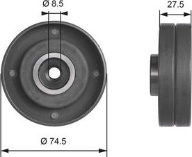 Изображение товара Ролик ремня ГРМ Gates T41174