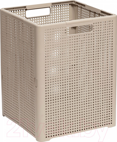 Изображение товара Корзина для белья Violet Лофт Складная / 895020 (50л, латте)