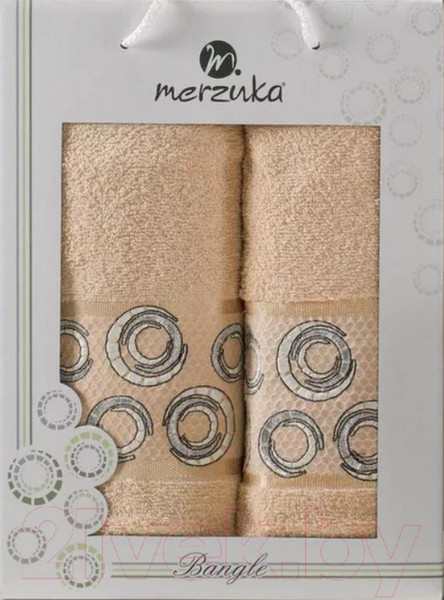 Изображение товара Набор полотенец Merzuka Bangle 50x90/70x140 / 11284 (бежевый)