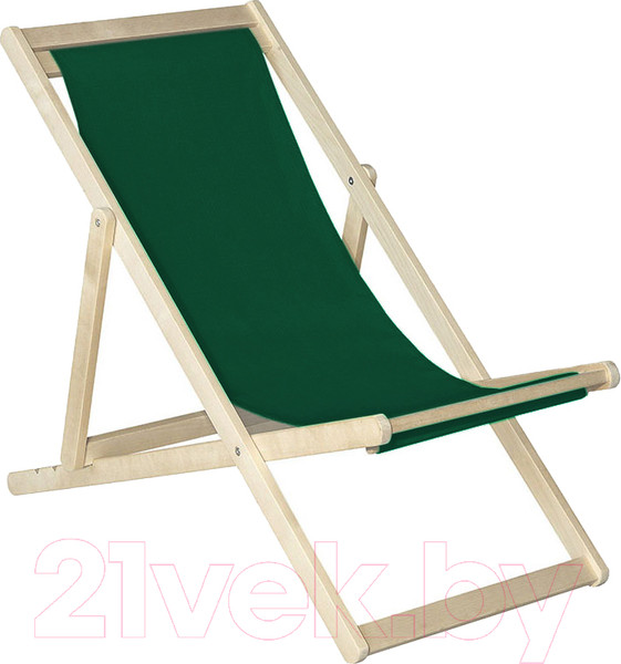 Изображение товара Кресло-шезлонг складное Мебелик Зеленое