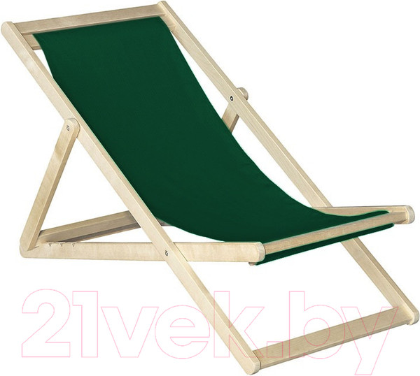 Изображение товара Кресло-шезлонг складное Мебелик Зеленое