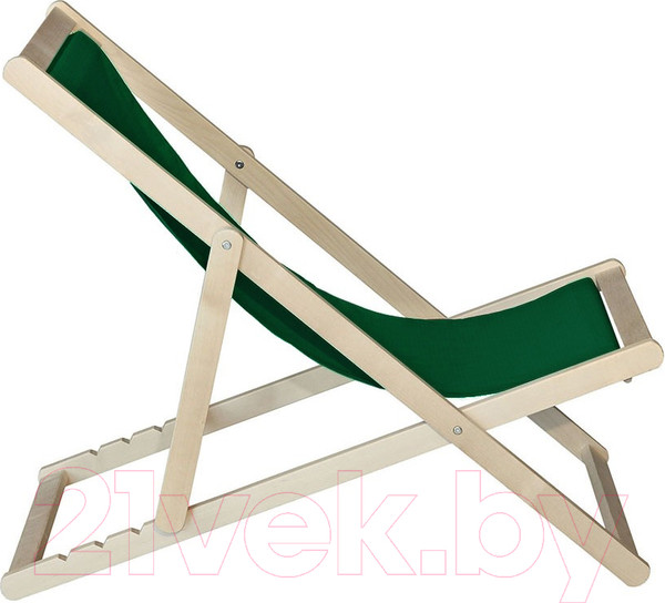 Изображение товара Кресло-шезлонг складное Мебелик Зеленое