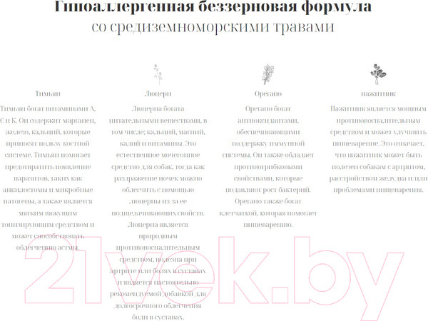 Изображение товара Сухой корм для собак Ambrosia Mediterranean для взрослых собак ягненок / U/AHL5 (5кг)