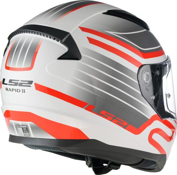 Изображение товара Мотошлем LS2 FF353 Rapid 2 Circuit (XL, белый/красный)