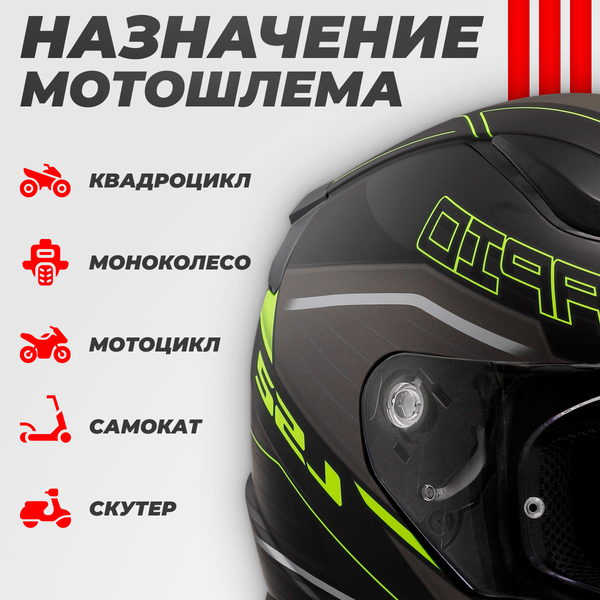 Изображение товара Мотошлем LS2 FF353 Rapid 2 Rokku (S, черный матовый/желтый)