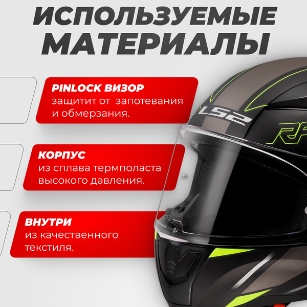 Изображение товара Мотошлем LS2 FF353 Rapid 2 Rokku (S, черный матовый/желтый)