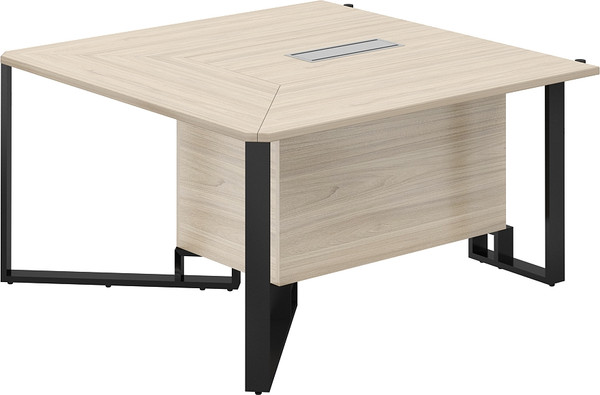 Изображение товара Стол для переговоров Norden 120x120x75 / SP.0113.AR.AR.AN (акация равелло/акация равелло/антрацит/серый)