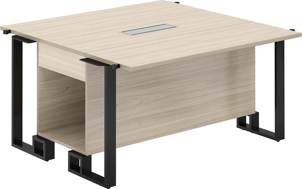 Изображение товара Стол для переговоров Norden 120x120x75 / SP.0114.AR.AR.AN (акация равелло/акация равелло/антрацит/серый)