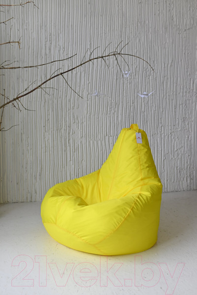 Изображение товара Бескаркасное кресло Mio Tesoro Груша XL / GF-110x80-ZH (желтый)