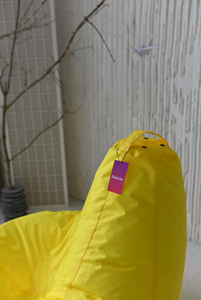 Изображение товара Бескаркасное кресло Mio Tesoro Груша XL / GF-110x80-ZH (желтый)