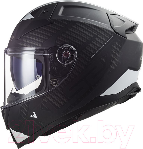 Изображение товара Мотошлем LS2 FF811 Vector 2 Splitter (S, черный/белый)