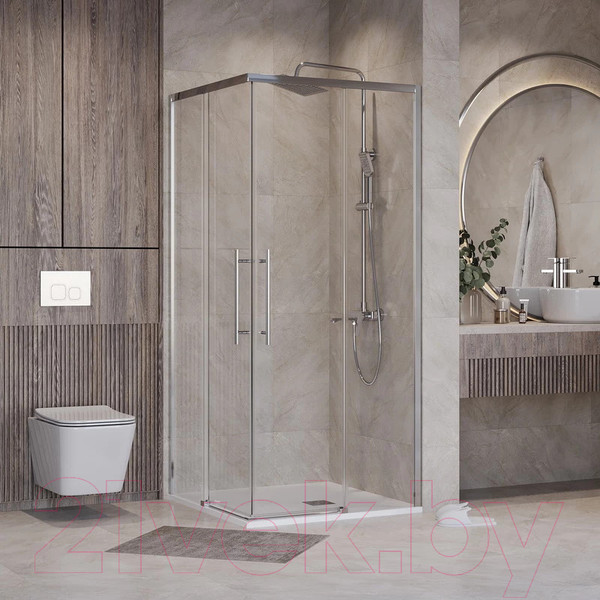 Изображение товара Душевой уголок Niagara NG-6628-34 80x80x195 (хром/прозрачное стекло)