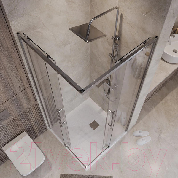 Изображение товара Душевой уголок Niagara NG-6630-34 100x100x195 (хром/прозрачное стекло)