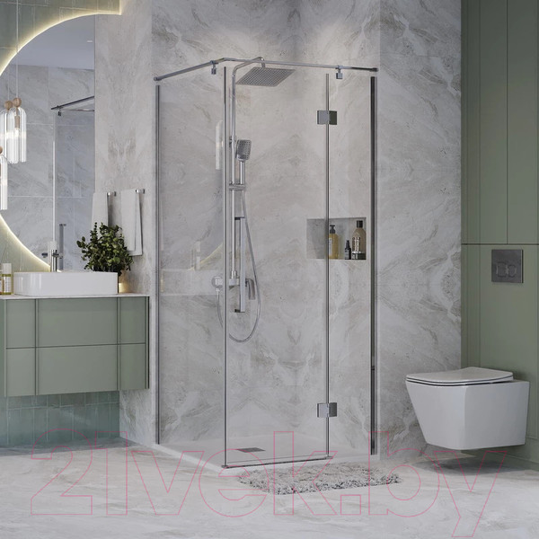 Изображение товара Душевой уголок Niagara NG-6632-34 100x100x195 (хром/прозрачное стекло)