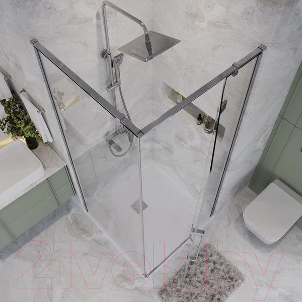 Изображение товара Душевой уголок Niagara NG-6632-34 100x100x195 (хром/прозрачное стекло)